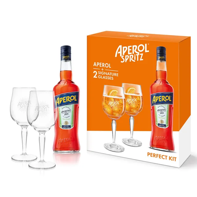 campari-aperol-aperitivo-0-7l-gift-pack-mit-2-gl-sern image 1