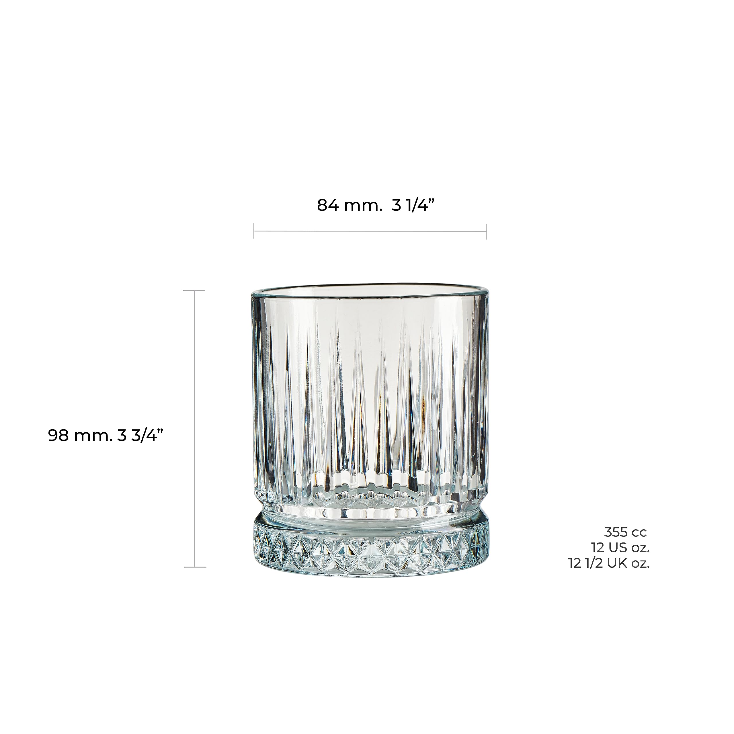 pasabahce-elysia-whiskyglas-355-ml-4er-set-chic-retro image 2