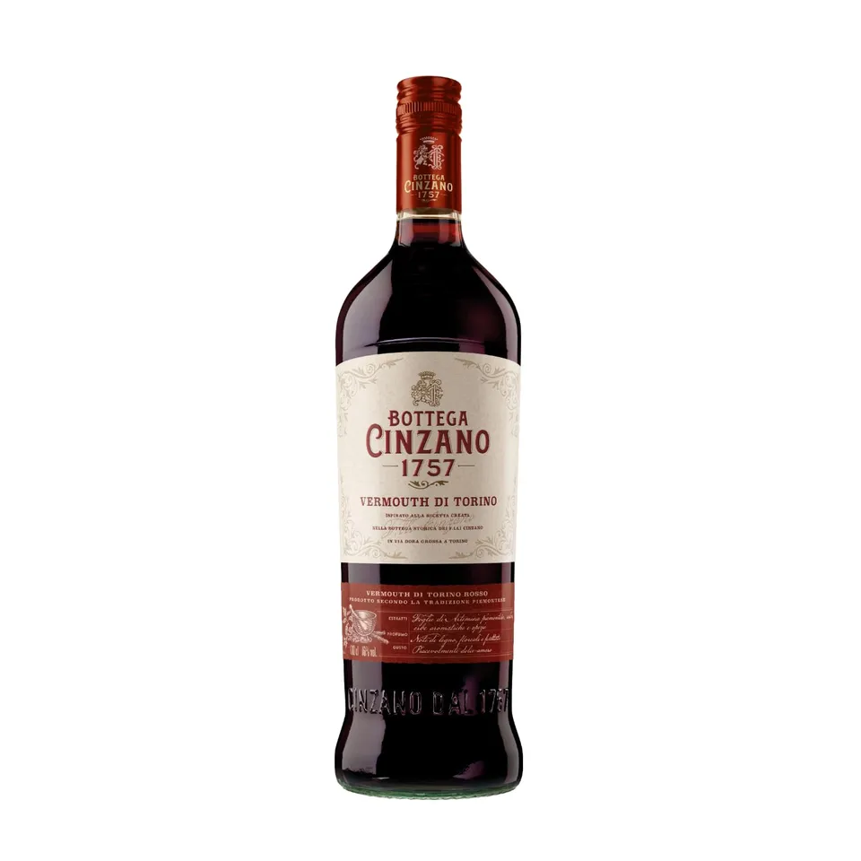 bottega-cinzano-1757-vermouth-rosso-1-l-16-vol-italienischer-premium-vermouth image 1