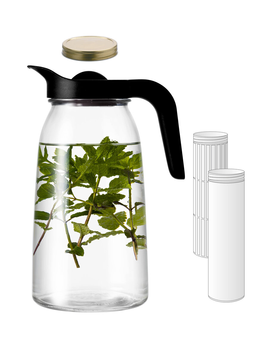 borgonovo-flexy-2000-4in1-glaskaraffe-2-1-l-mit-infuser image 4