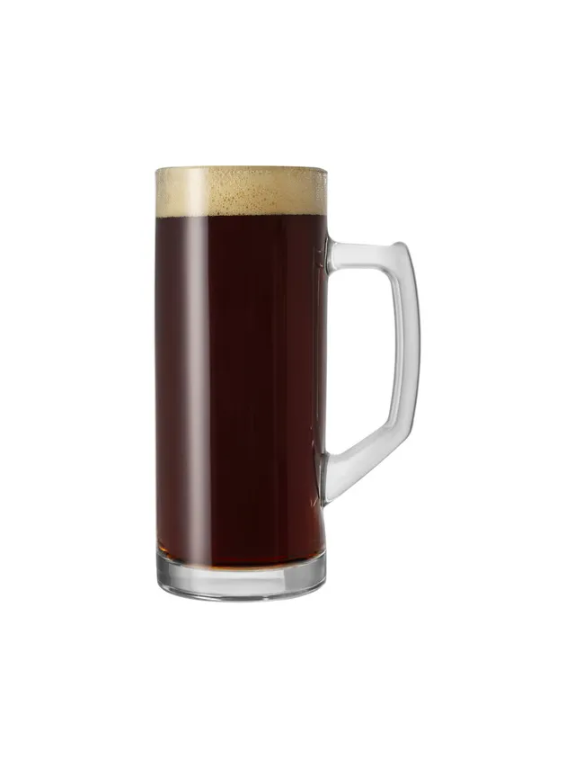 borgonovo-reno-bierkrug-glas-0-25-l-glatt-mit-henkel image 1