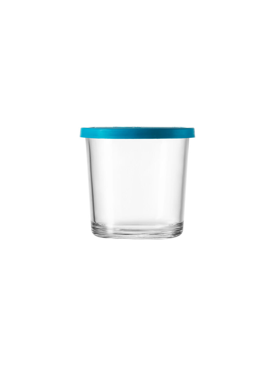 borgonovo-igloo-800-vorratsdose-glas-80cl-deckel-blau image 2