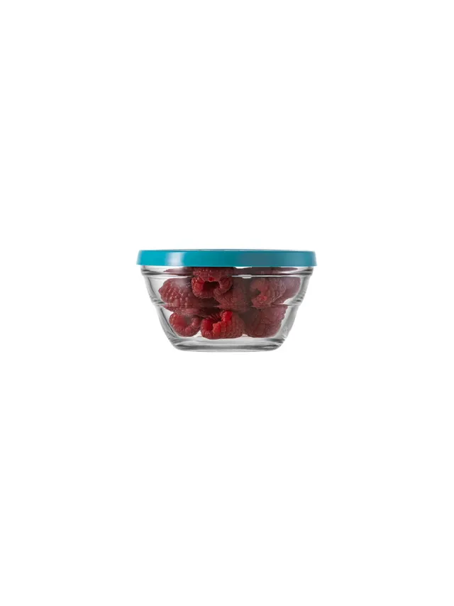 borgonovo-lambada-glasdose-240-ml-mit-deckel-blau image 1