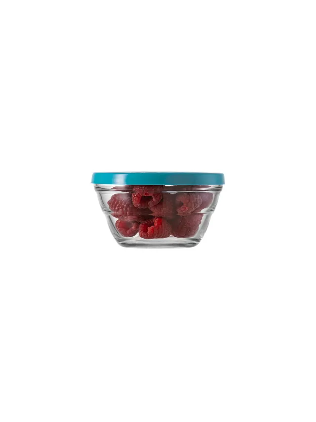 borgonovo-lambada-11-5-vorratsdose-glas-380-ml-mit-deckel-blau-stapelbar image 1