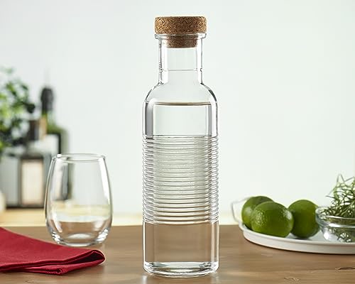 pasabahce-glasflasche-1l-mit-korkdeckel-wasserkaraffe image 7