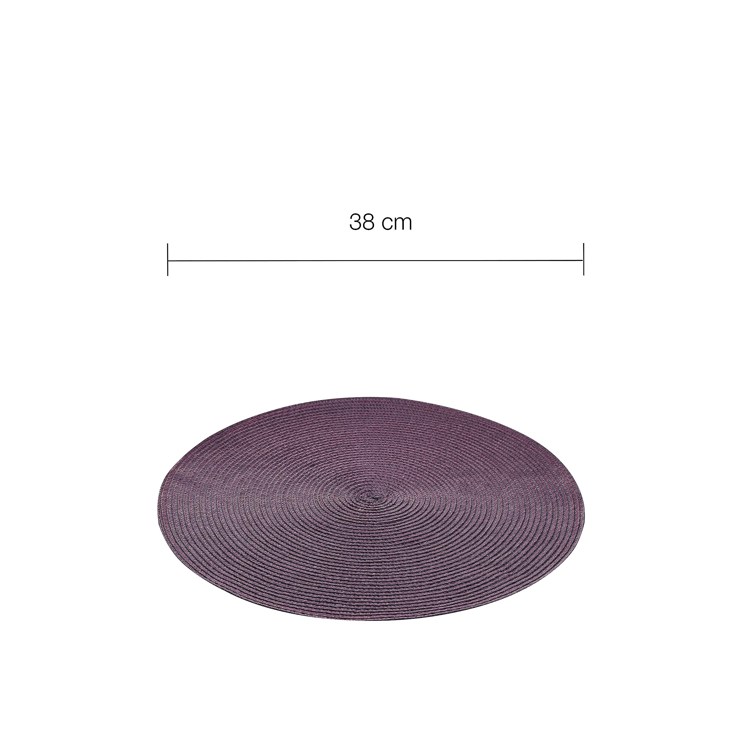 zero-purple-tischset-rund-lila-38-cm-6er-platzdeckchen image 3