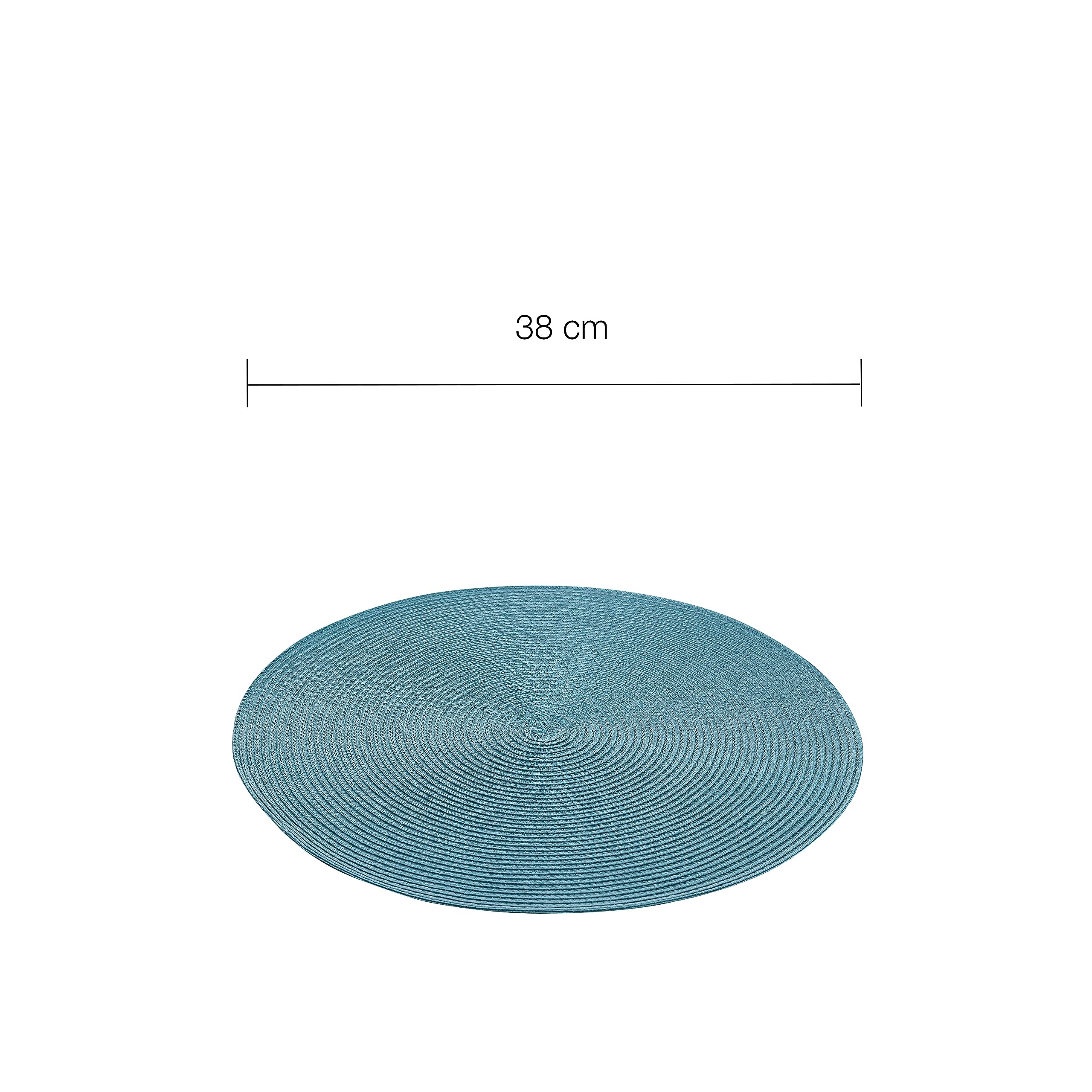 zero-blue-tischset-rund-38-cm-6er-set-polypropylen image 3