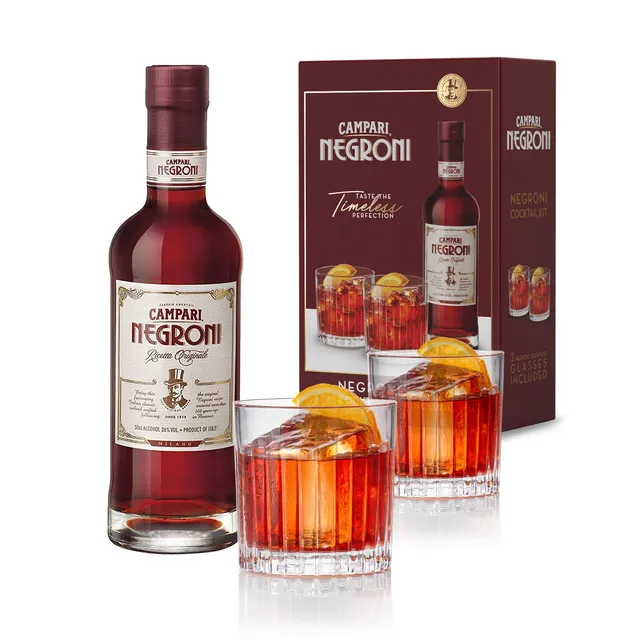 campari-negroni-ready-to-enjoy-cocktail-0-5-l-gift-pack-mit-2-gl-sern image 1