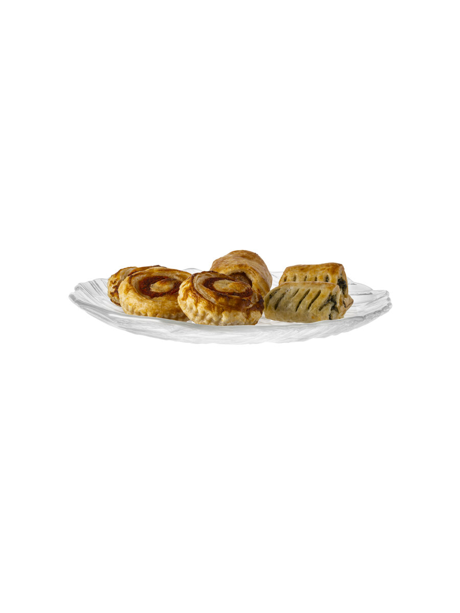 borgonovo-oak-teller-glas-27-cm-flach-transparent image 1