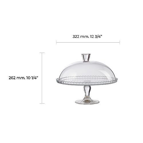 pasabahce-dome-tortenplatte-glas-30cm-mit-haube-fu image 8