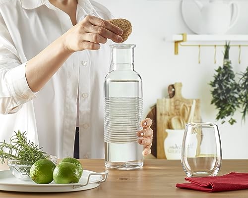 pasabahce-glasflasche-1l-mit-korkdeckel-wasserkaraffe image 8