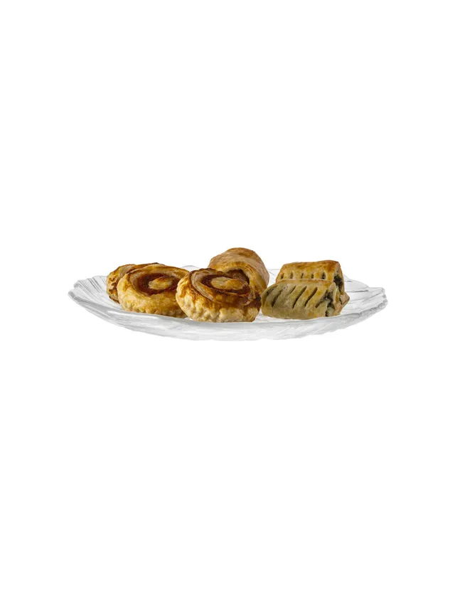 borgonovo-oak-teller-glas-27-cm-flach-transparent image 1