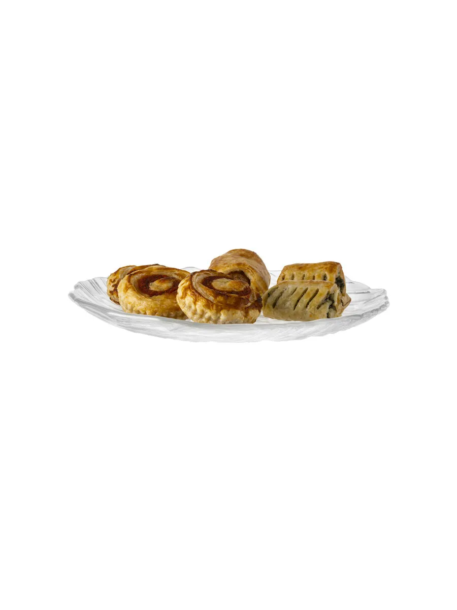 borgonovo-oak-teller-glas-27-cm-flach-transparent image 1