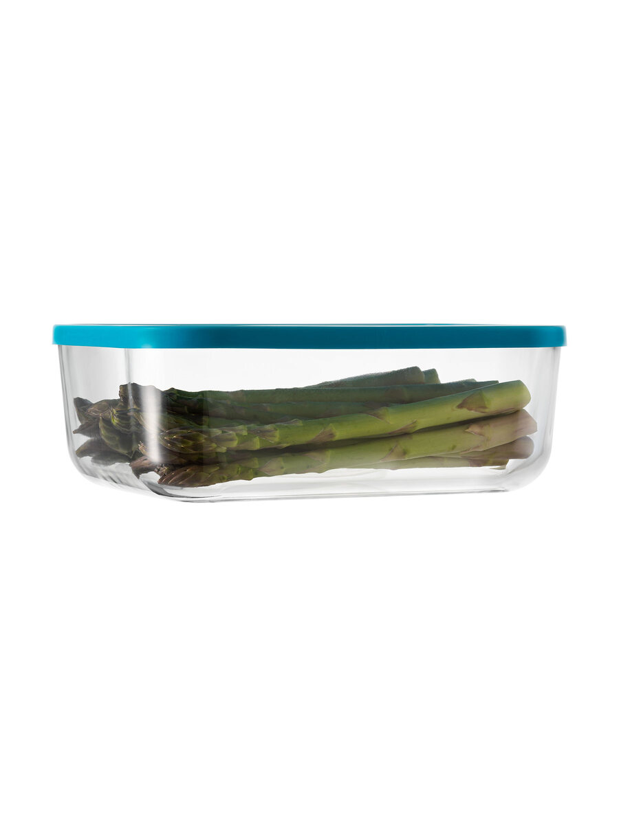 borgonovo-igloo-glasschale-2-3l-rechteckig-blauer-deckel image 1