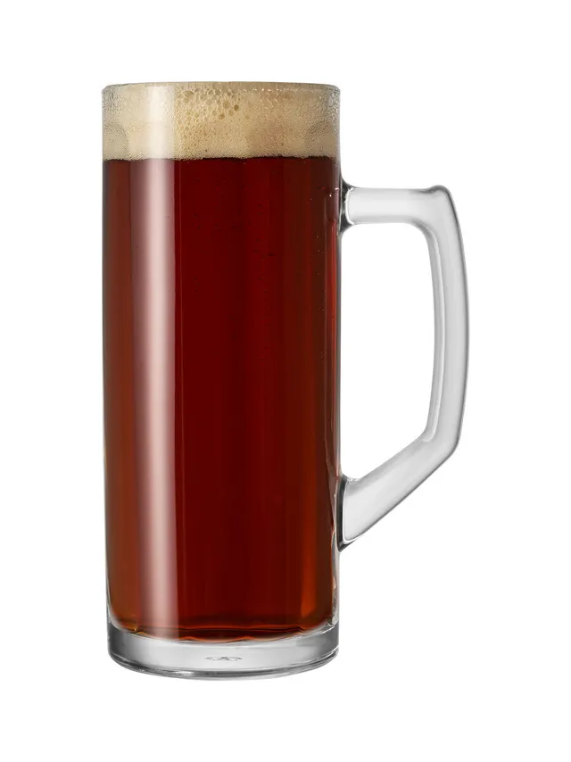 borgonovo-reno-bierkrug-0-5-l-optik-glas-mit-henkel image 1