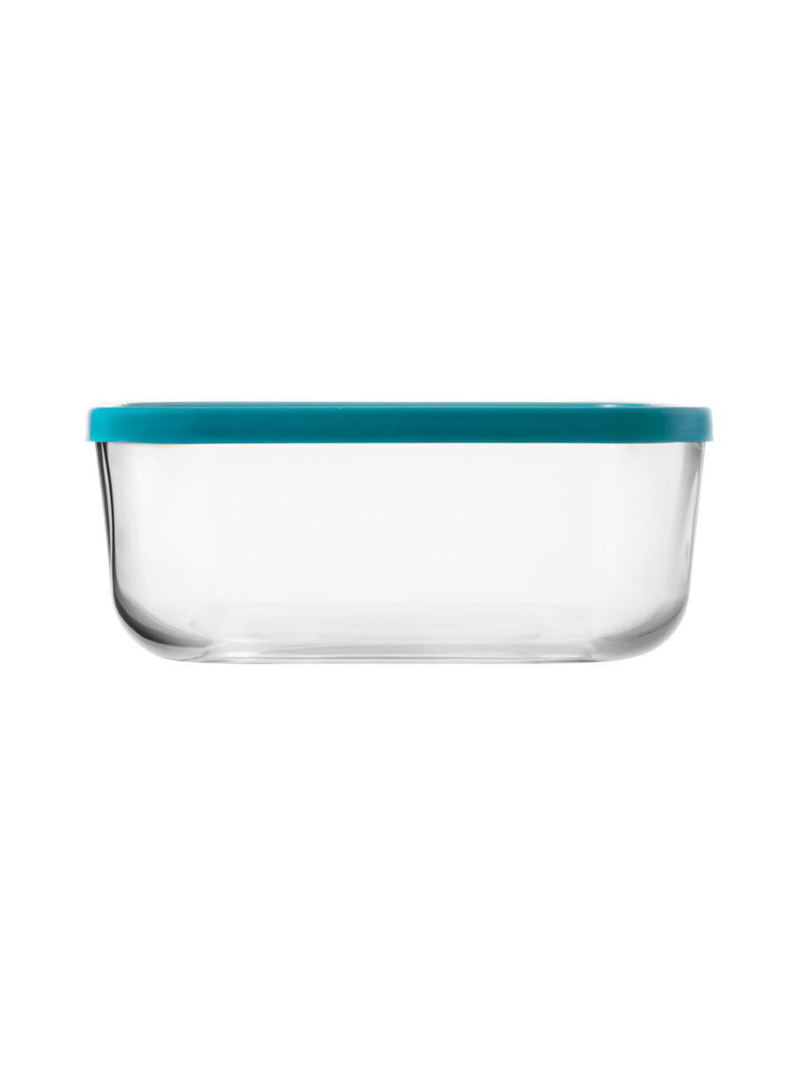 borgonovo-igloo-glasschale-3-2l-eckig-blauer-deckel image 2