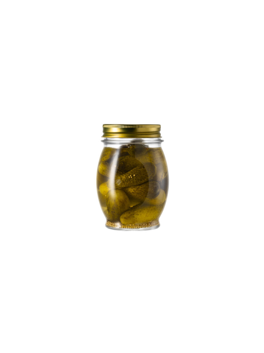 borgonovo-l-ortolano-einmachglas-390-ml-mit-golddeckel image 1