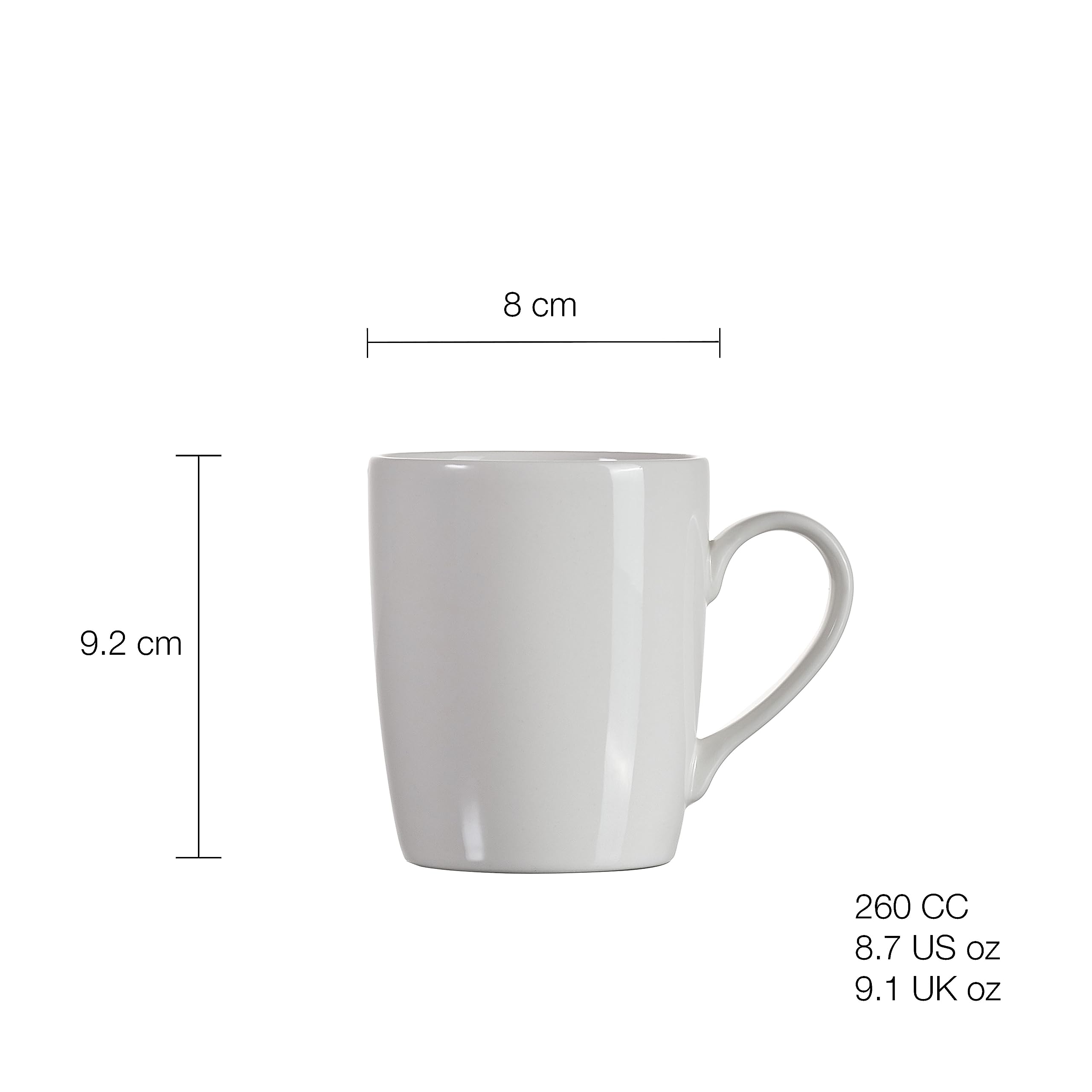 pasabahce-porzellanbecher-wei-260-ml-6-st-ck-kaffeebecher image 2