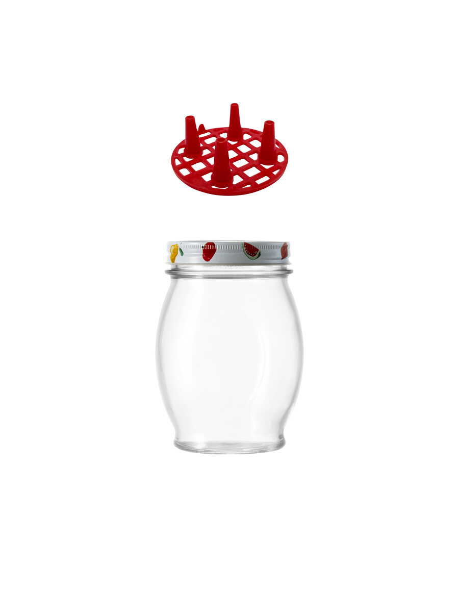 borgonovo-l-ortolano-einmachglas-780-ml-mit-deckel-und-pressel image 2