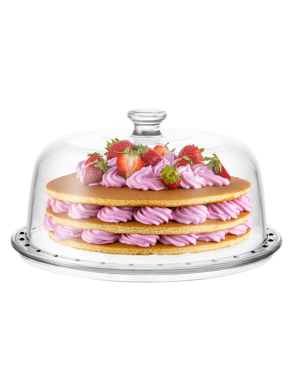 borgonovo-palladio-tortenplatte-31-cm-mit-haube-glas image 1