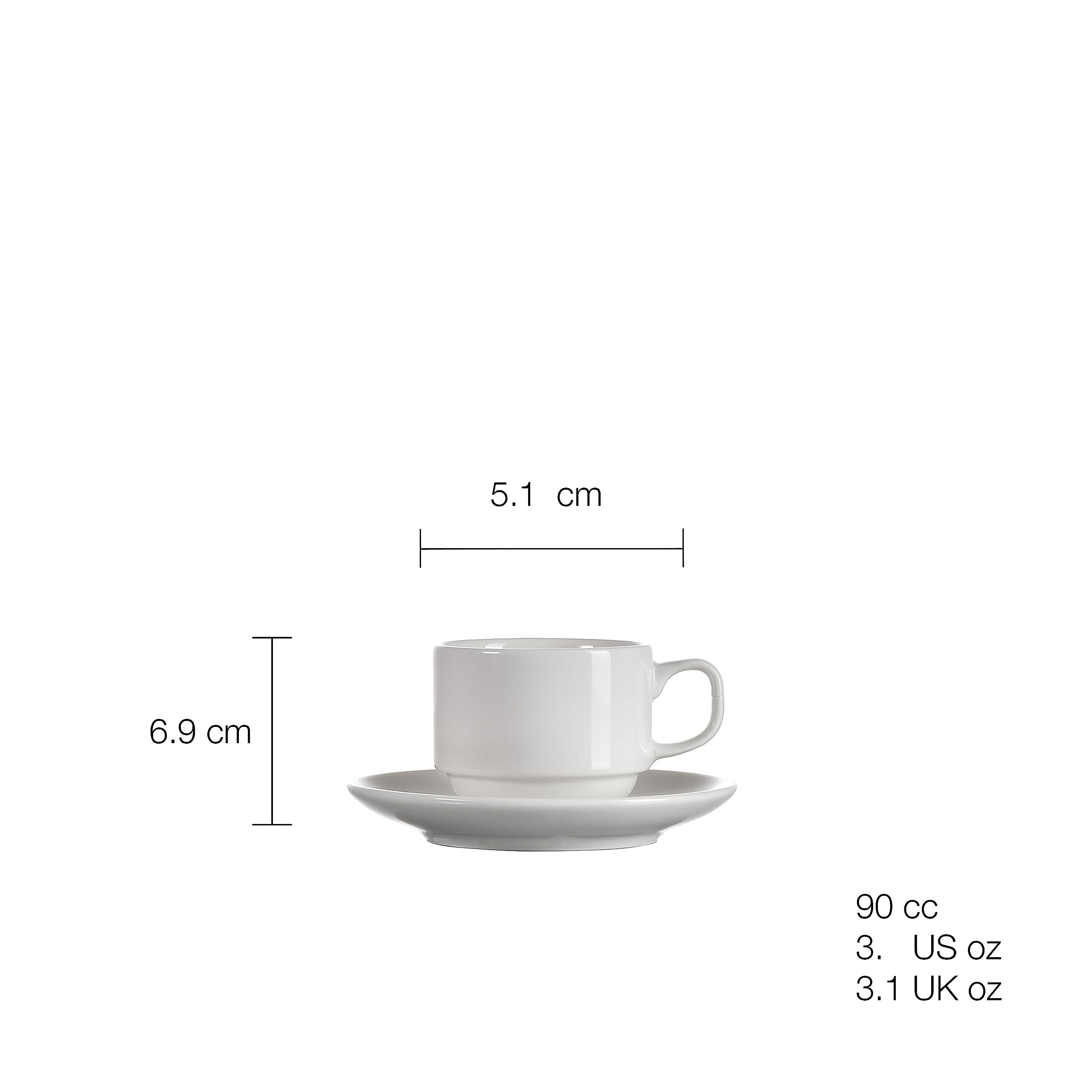 pasabahce-espressotassen-porzellan-90-ml-wei-6er-set image 2