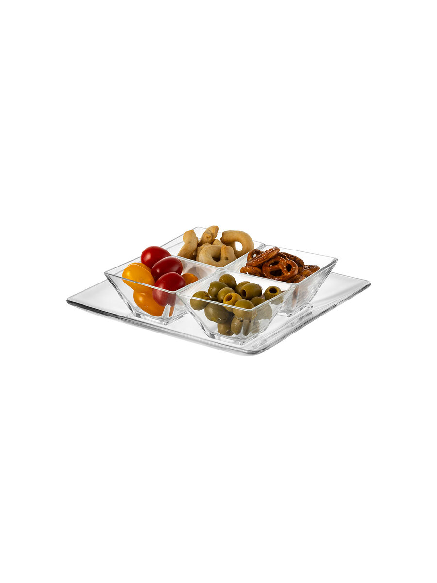 borgonovo-modi-dessertset-5-teilig-glas-mit-teller-21-cm image 1