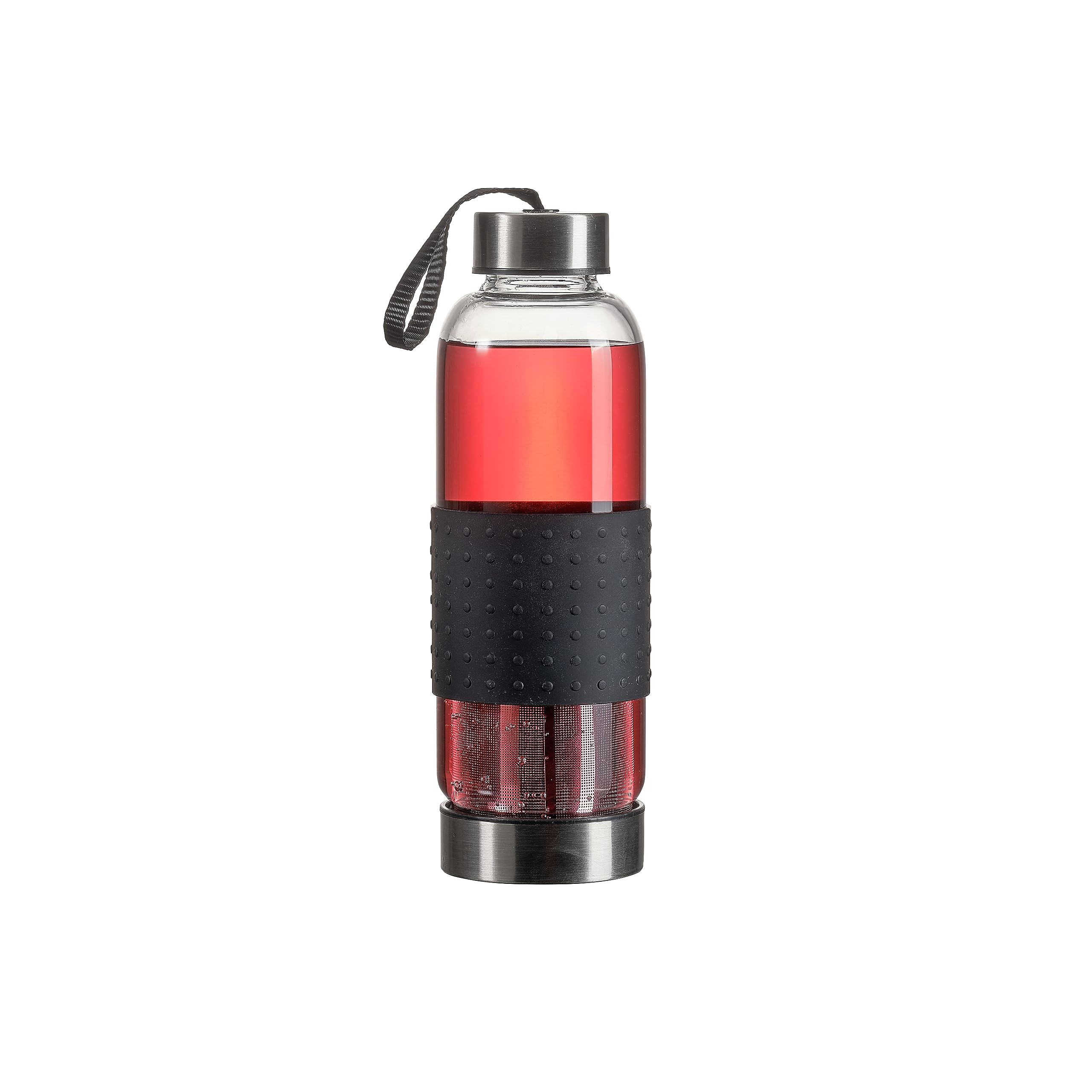 pasabahce-aroma-glasflasche-420-ml-mit-deckel-und-sieb-trinkflasche-f-r-unterweg image 2
