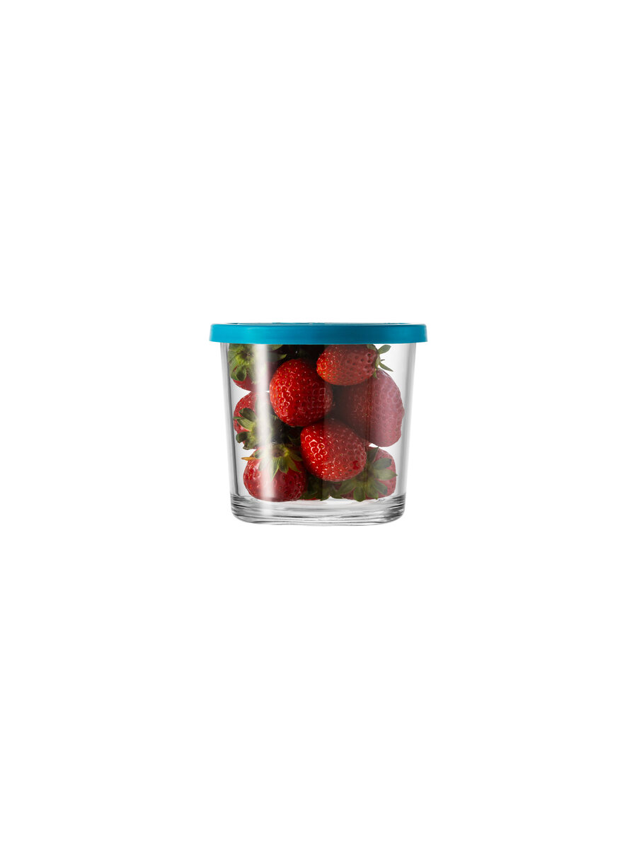 borgonovo-igloo-500-vorratsdose-445-ml-mit-blauem-deckel image 1