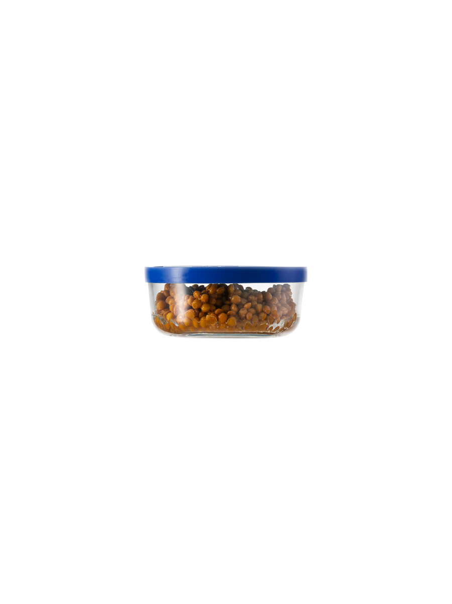 borgonovo-igloo-vorratsdose-glas-320ml-blauer-deckel-11cm image 3