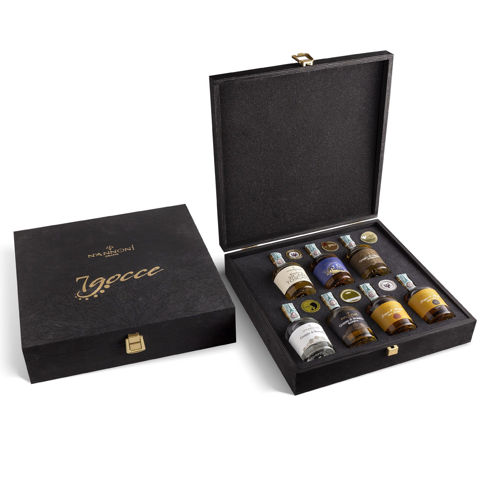 nannoni-7-gocce-brunello-grappa-verkostungsset-geschenkbox image 1