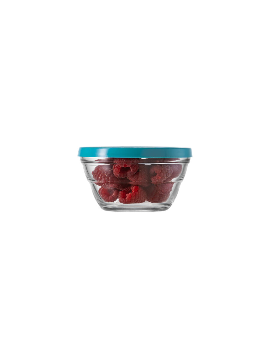borgonovo-lambada-11-5-vorratsdose-glas-380-ml-mit-deckel-blau-stapelbar image 1