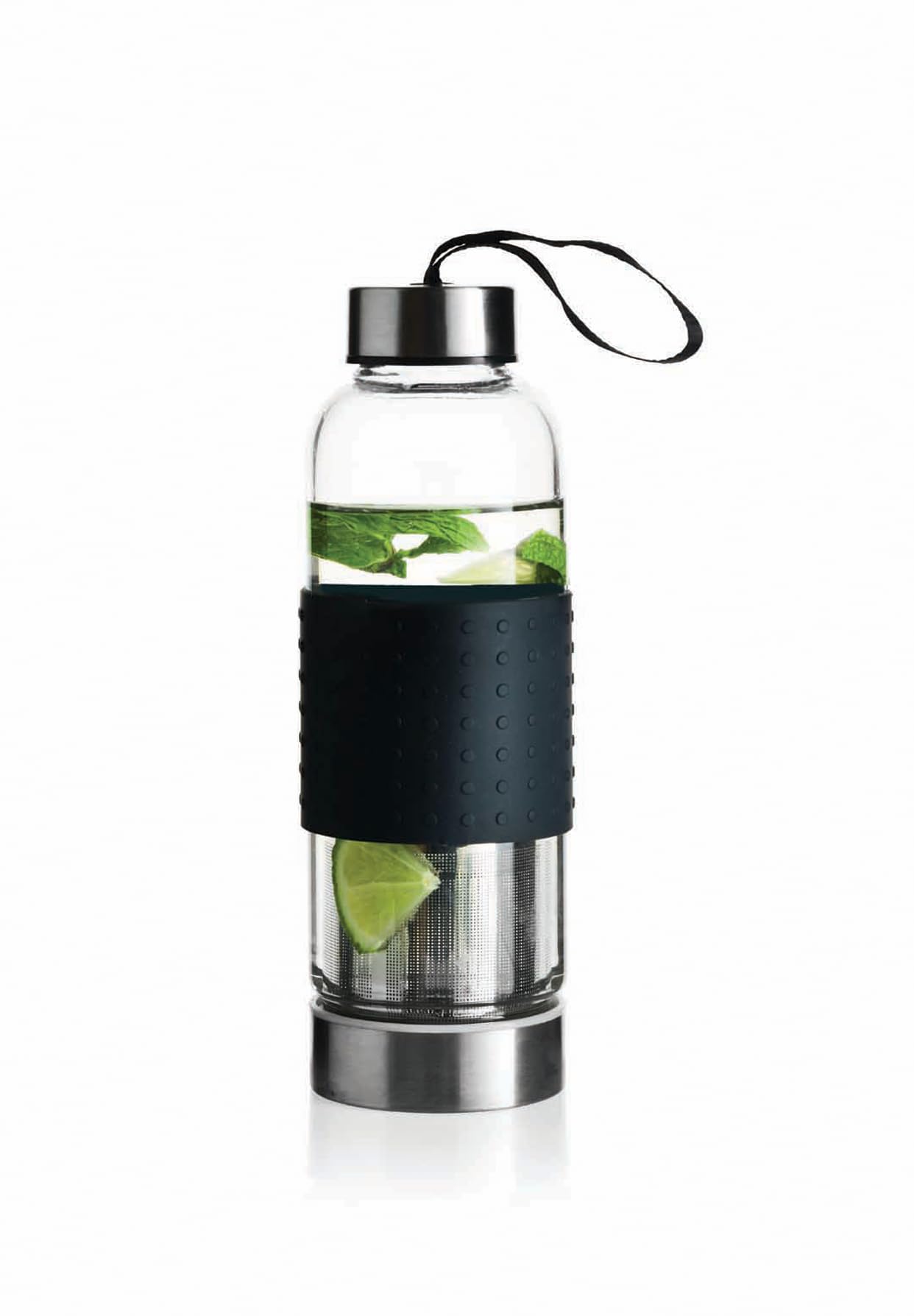 pasabahce-aroma-glasflasche-420-ml-mit-deckel-und-sieb-trinkflasche-f-r-unterweg image 1