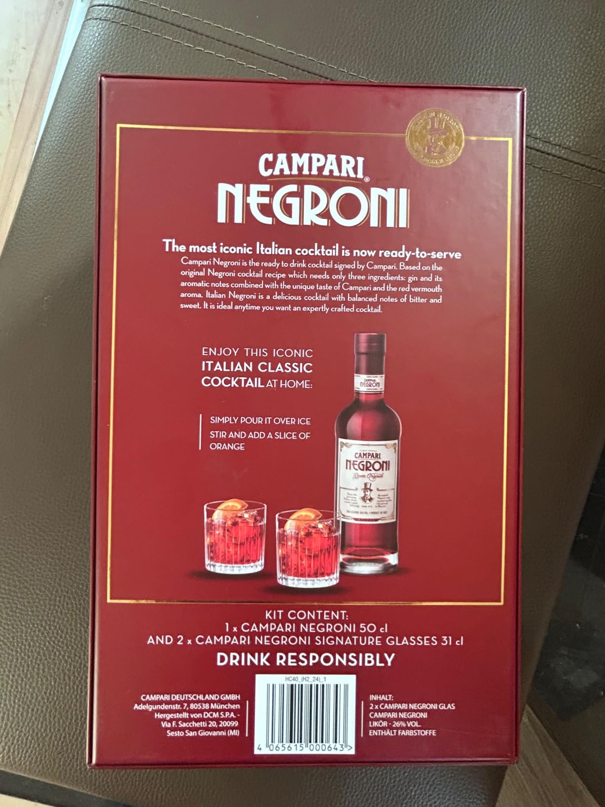 Perfektes Geschenk für Negroni-Fans