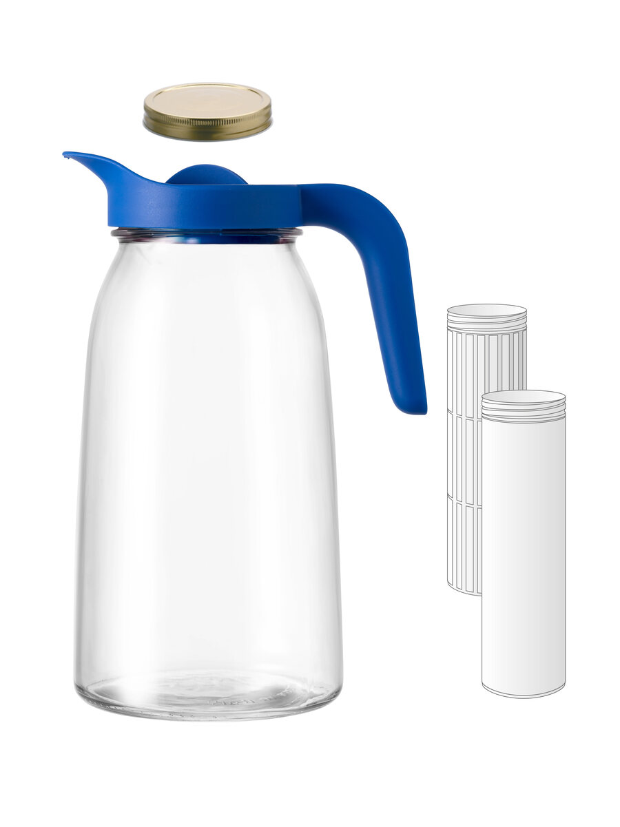 borgonovo-flexy-2000-karaffe-2-l-4-in-1-mit-infuser image 2