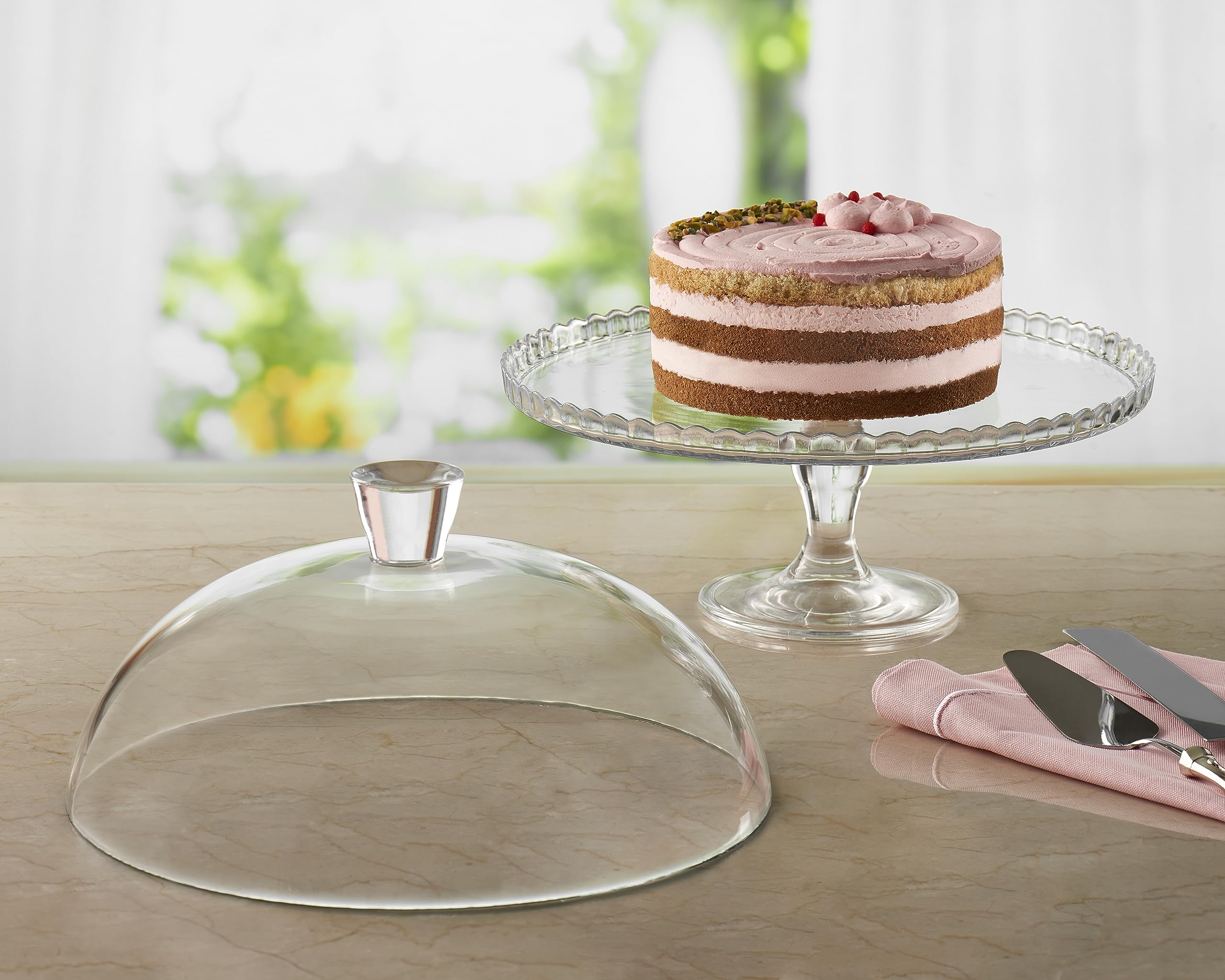 pasabahce-dome-tortenplatte-glas-30cm-mit-haube-fu image 4